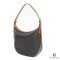 CELINE HOBO BROWN TAN CANVAS GHW