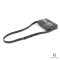 CELINE HORIZONTAL MESSENGER MEDIUM BLACK CANVAS GHW