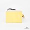 Fendi Mini Box Logo Crossbody Bag With Yellow Calfskin