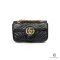 GUCCI MARMONT 22 BLACK CALF GHW