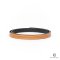 HERMES BELT 32 MM 75CM BLACK CURRY STAMP P