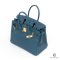 HERMES BIRKIN 30 BLUE ZELLIGE GHW STAMP A