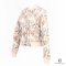 HERMES ESPRIT BOMBER JACKET 36 BEIGE FABRIC SHW