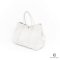 HERMES GARDEN PARTY 36 WHITE SHW STAMP O SQ