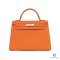 HERMES KELLY 32 ORANGE ROUGE H SHW STAMP T