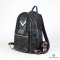 MCM BACKPACK MEDIUM NAVY GRAY CANVAS SHW