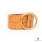 NEW BOTTEGA MAXI WOVEN 75 CARAMEL BIG STRIP GHW