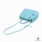 PRADA SAFFIANO BLUE SAFFIANO LEATHER GHW