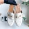 GUCCI HORSEBIT LOAFER IN WHITE SIZE 38