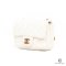 CHANEL CLASSIC ADJ BALL 7_ WHITE CALF GHW