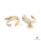 CHANEL EARRING CC LOGO DIMOND GHW