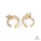 CHANEL EARRING CC LOGO DIMOND GHW