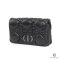 DIOR CARO SMALL BLACK CALF BHW