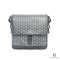GOYARD GRAND BLEU MESSENGER MM GRAY CANVAS SHW