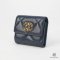 CHANEL TRIFOLD WALLET 19 SHORT BLUE NAVY GHW