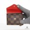 LV ZOE SHORT BROWN DAMIER RED CANVAS GHW