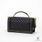 CHANEL BOY HANDLE 10_ BLACK CALF GHW