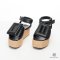 BOYY SANDAL ANKLE 35 BLACK CALF