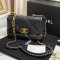 CHANEL FLAP 19 26 BLACK LAMB SGHW