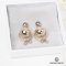 DIOR EARRING BALL STAINLESS GHW