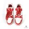 LV SNEAKERS 9.5 WHITE RED