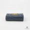 CHANEL TRIFOLD WALLET 19 SHORT BLUE NAVY GHW