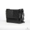 CHANEL GABRIELLE MEDIUM BLACK CHEVRON CALF SGHW