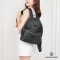 MCM BACK PACK IN BLACK LEATHER WITH STUDE RHW
