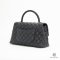 CHANEL COCO LIZARD 10.5" BLACK CAVIAR SHW