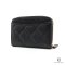 NEW CHANEL ZIPPY CARD SHORT BLACK CAVIAR GHW