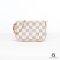 LV POCHETTE MINI WHITE DAMIER CANVAS GHW