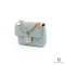 CHANEL FLAP BAG SQUARE GREEN CALF GHW