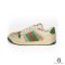 GUCCI SNEAKER 7 BROWN GREEN RED CALF