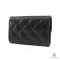 NEW CHANEL CARD HOLDER SHORT BLACK CAVIAR SHW