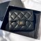 CHANEL TRIFOLD WALLET SHORT BLACK CAVIAR GHW