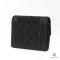 CHANEL TRIFOLD WALLET BOY SHORT BLACK CAVIAR CAVIAR GHW