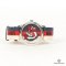GUCCI WOLF STRAP 3 COLOR 38 MM RED WHITE NAVY NYLON SHW