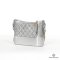 CHANEL GABRIELLE MEDIUM SILVER METALLIC LAMB SGHW