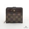 LOUIS VUITTON BI FOLD WALLET SHORT EBENE DAMIER CANVAS GHW