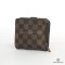 LOUIS VUITTON BI FOLD WALLET SHORT EBENE DAMIER CANVAS GHW