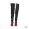 YSL BOOT LONG 37 BLACK LAMB