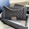 CHANEL BOY 10_ BLACK CAVIAR RHW