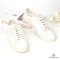 YSL SNEAKERS SHOES 39 WHITE CALF