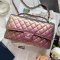 CHANEL CLASSIC 10_ PINK METALIC LAMB GHW