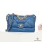 CHANEL FLAP 19 26 BLUE LAMB SGHW