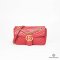 GUCCI MARMONT FLAP 26 RED CHEVRON GHW