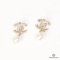 CHANEL EARRINGS WITH PEARL 2 CM GOLD GHW