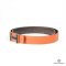 HERMES BELT 90+ ORANGE BROWN TOGO SHW