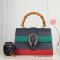 GUCCI DIONYSUS LARGE BAMBOO HANDLE BLUE/GREEN/RED