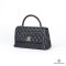 CHANEL COCO LIZARD 10.5 BLACK CAVIAR LGHW 31050818